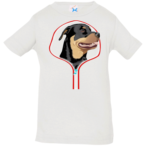 ROTTWEILER ZIP-DOWN Infant Jersey T-Shirt