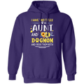 I HAVE TWO TITLES AUNT AND DOG-MOM LADIES Pullover Hoodie 8 oz.
