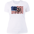 VINTAGE ENGLISH BULLDOG AMERICAN Ladies' Boyfriend T-Shirt