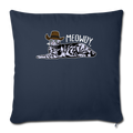 MEOWDY Throw Pillow Cover 17.5” x 17.5” - navy