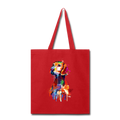 Hand painted vizsla Tote Bag - red