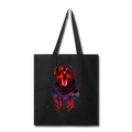 Hand painted rottweiler Tote Bag - black