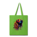 Hand painted cocker spaniel Tote Bag - lime green