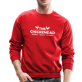 THE CHICKEN DAD Crewneck Sweatshirt - red