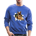 GERMAN SHEPARD 3D Crewneck Sweatshirt - royal blue
