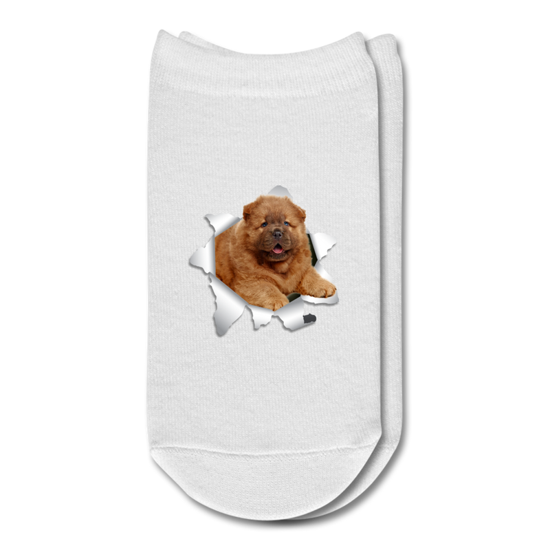 CHOW_CHOW 3D Ankle Socks - white